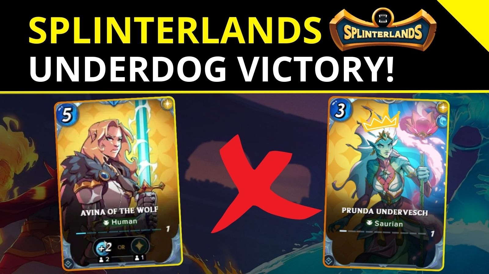 Splinterlands - Winning a Underdog Match!