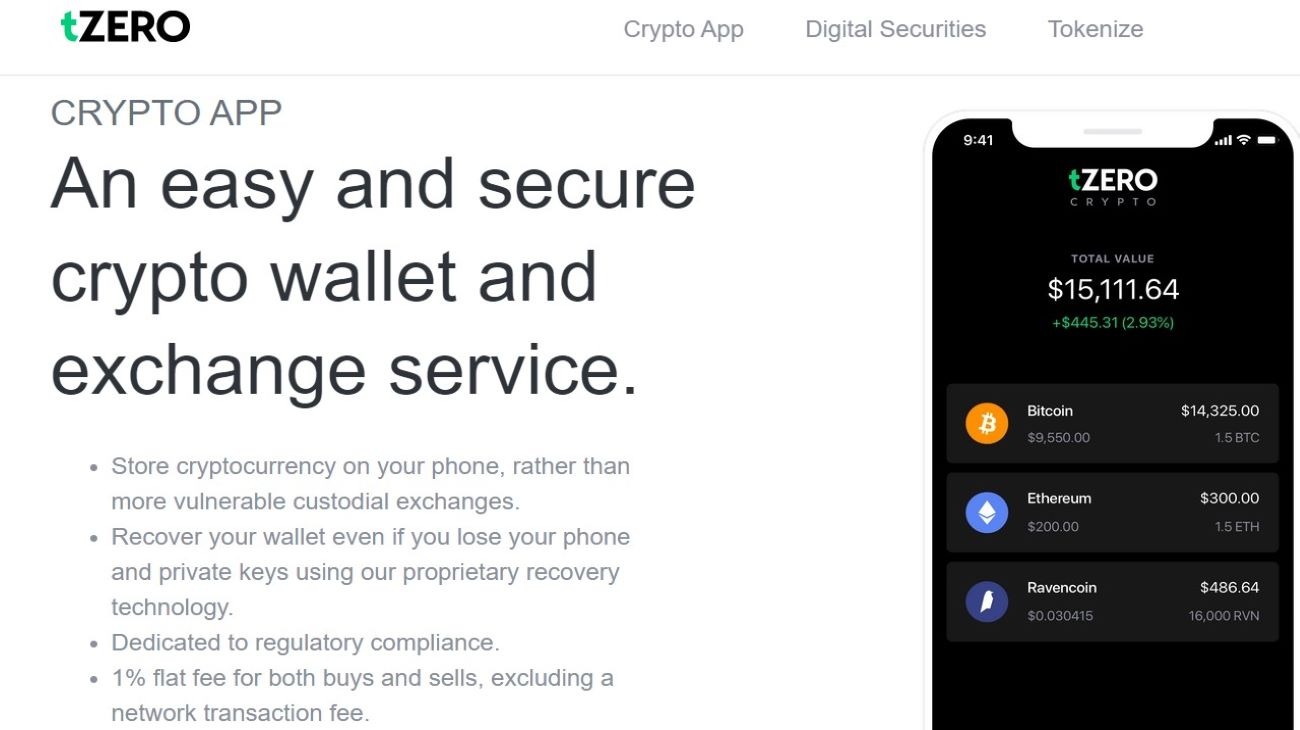 An easy and secure crypto wallet and exchange service