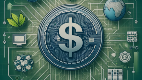 The thumbnail image features a large, stylized $FRY coin in the center, surrounded by blockchain network elements in transpar