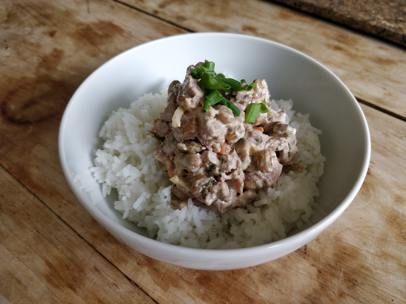 Natto Tuna Kimchi Rice Bowl