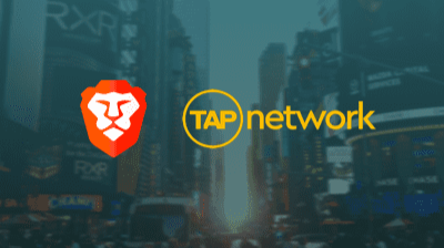 brave collaboration with TAP network