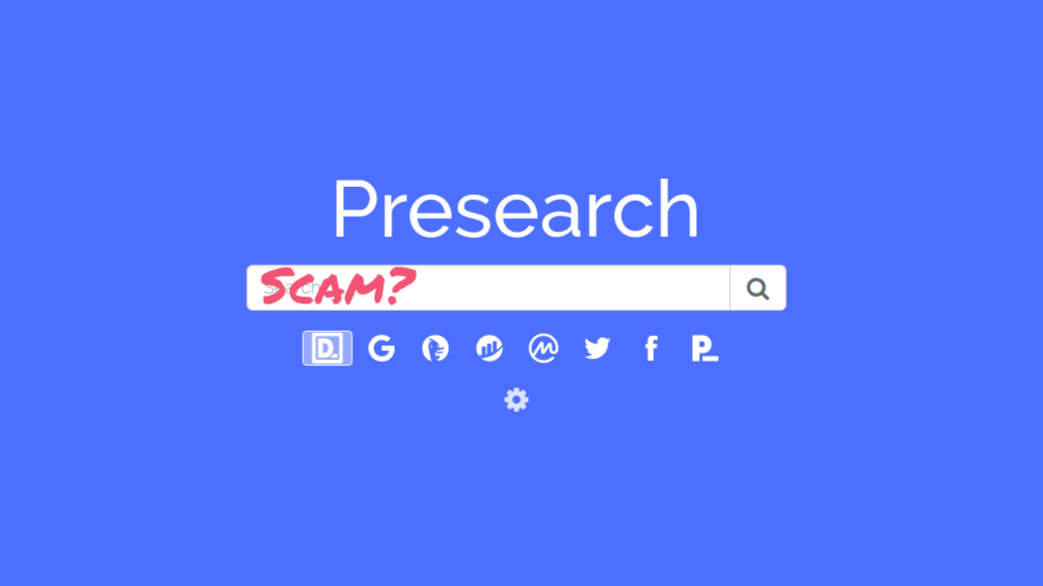 The question: Is Presearch a scam?