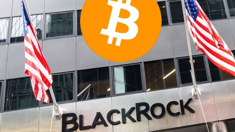Bitcoin logo on BlackRock