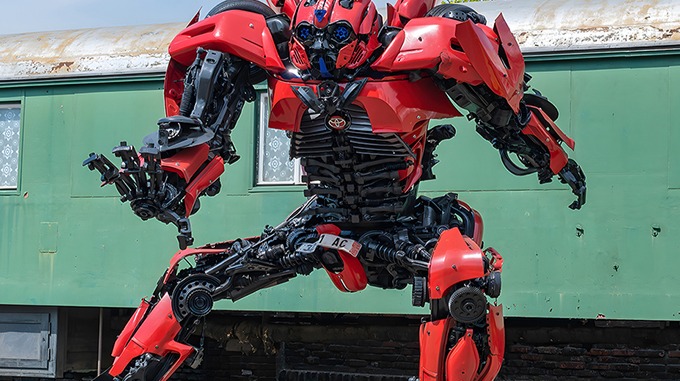 Transformers made from scrap metal