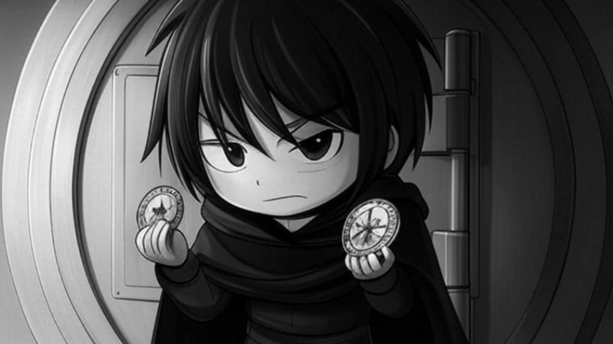 Nefarious figure selling coins