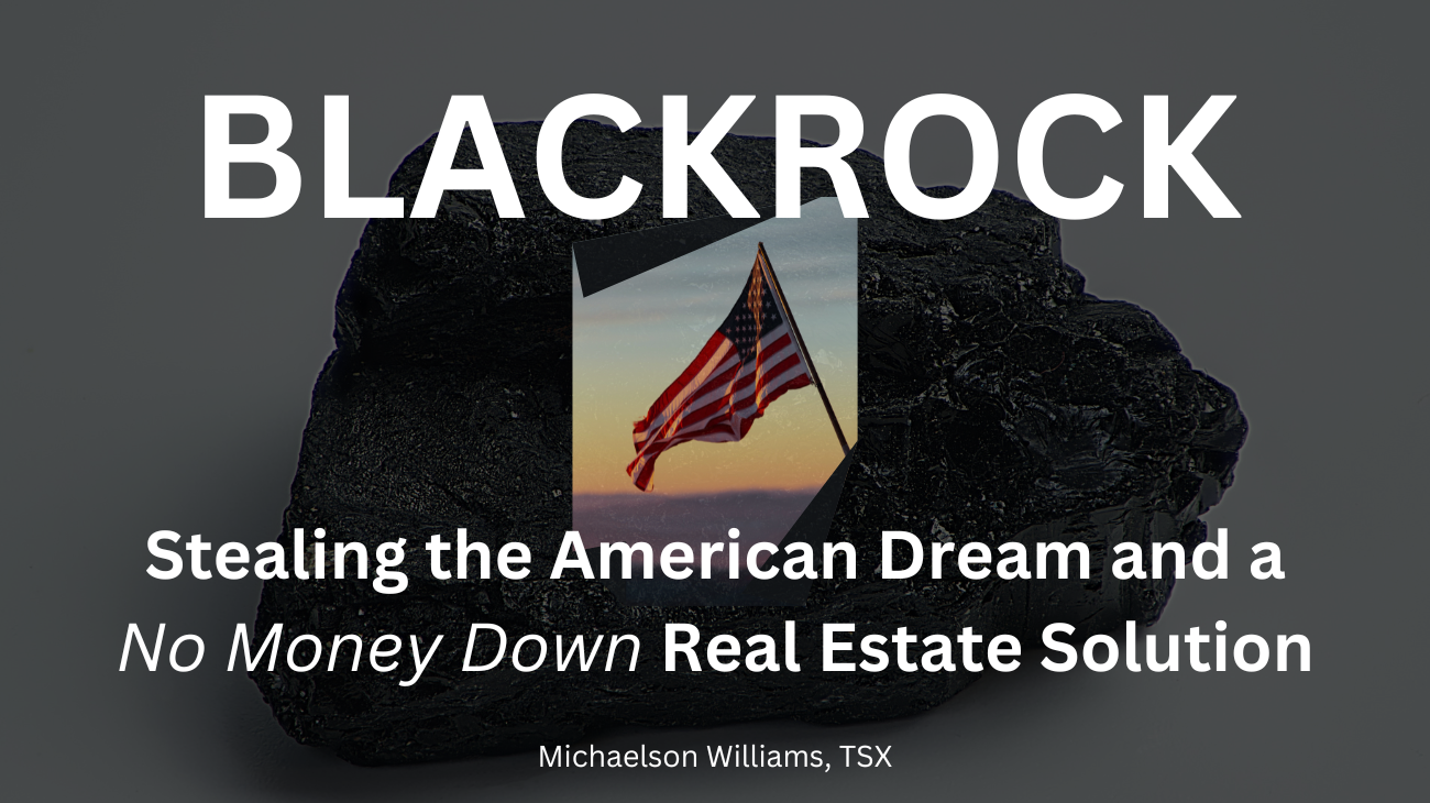 A black rock with and American Flag in the forefront