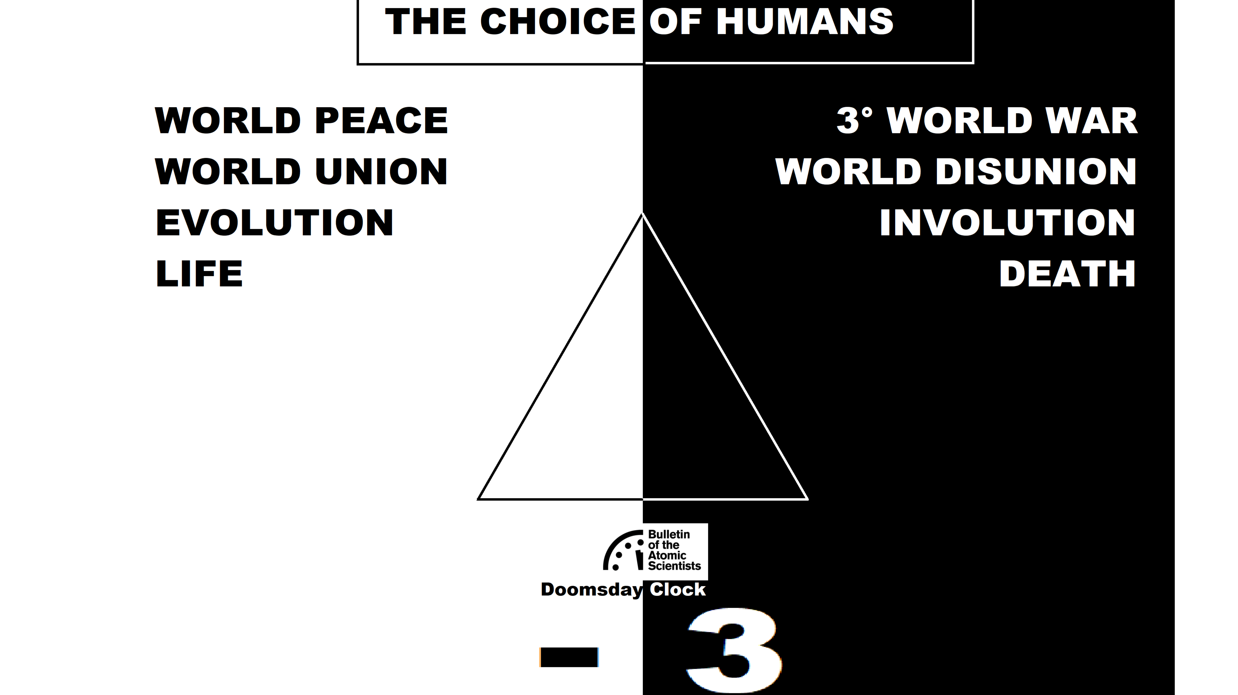 THE CHOICE OF HUMANS (Doomsday Clock)