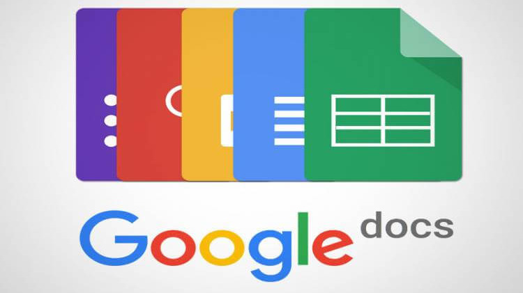 The various components/features of Google Docs