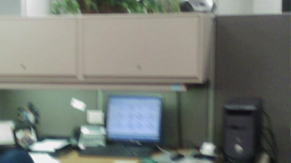 blurry computer screen