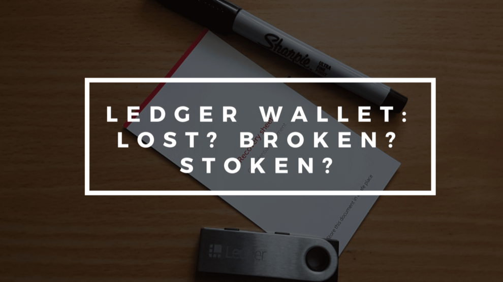 What happens when you lose your secret seed phrase Ledger Nano S or