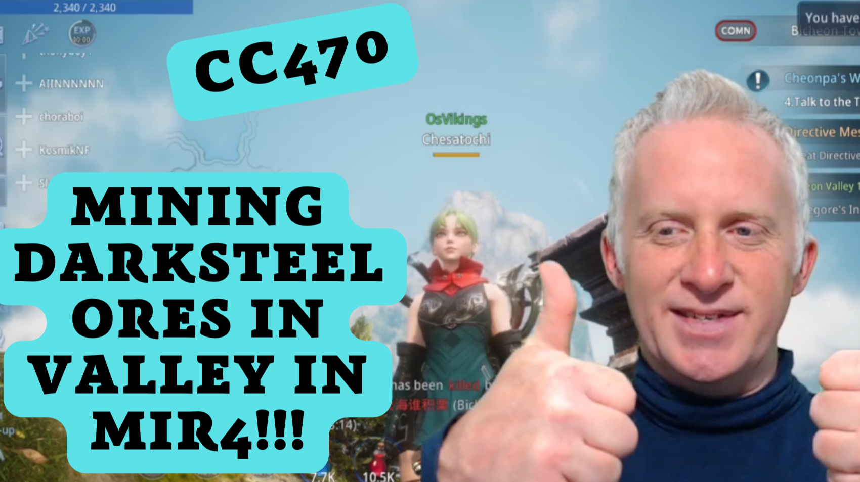 CC470 - Mining Darksteel Ores in Valley in MIR4!!!