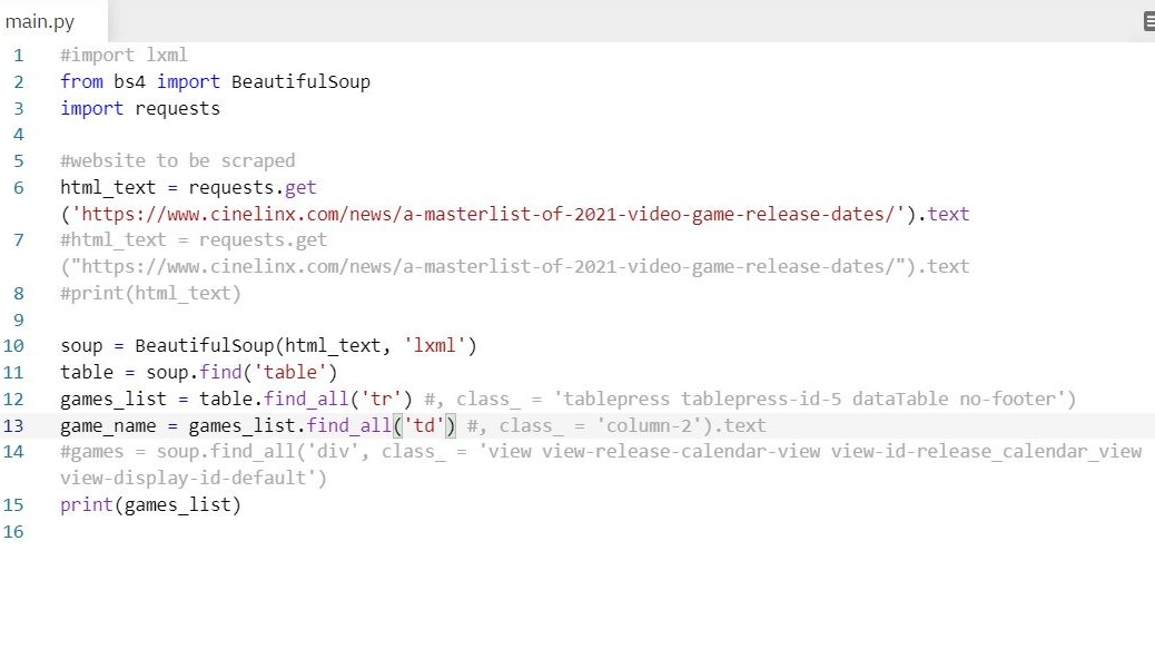 Python code, I was messing with on the website repl