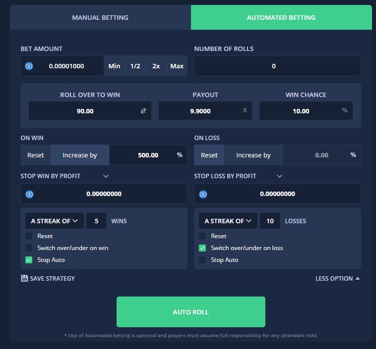 LuckyFish/Stake Dice Strategy "The 11000x"