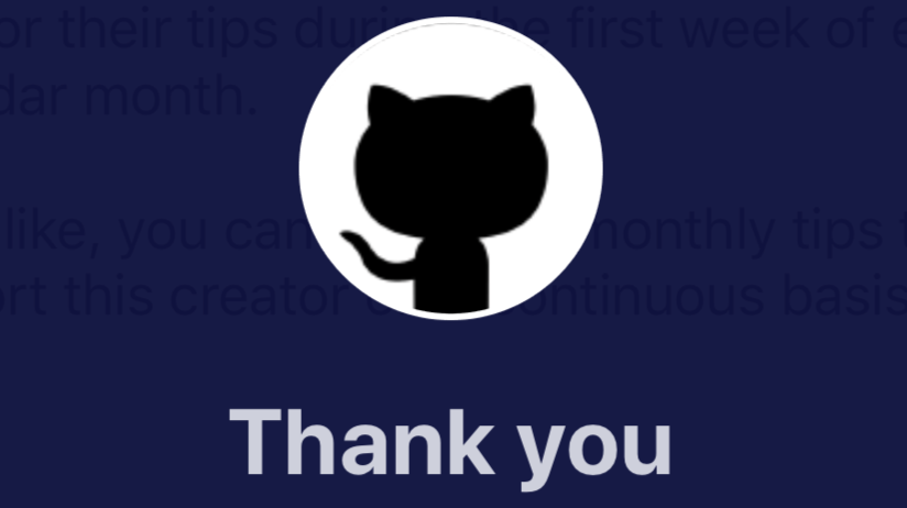 thank you tip