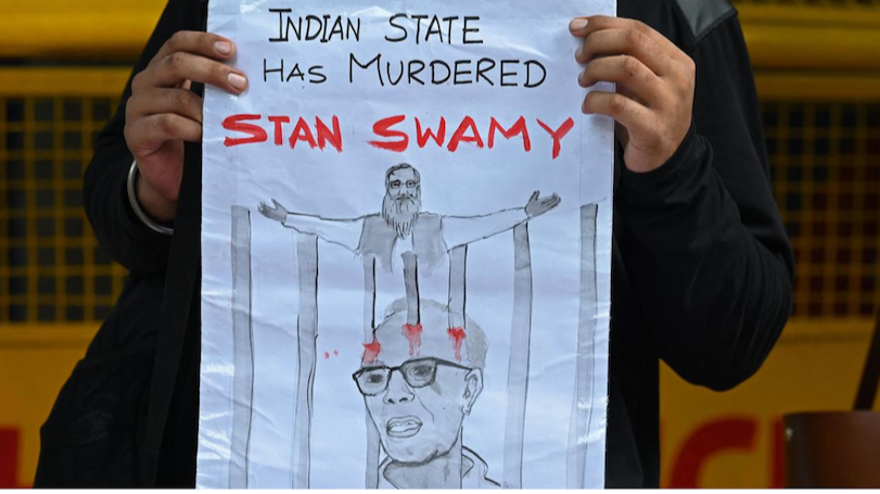An Indian  State Government’s murder of a Human Rights Activist, father Stan in India!!