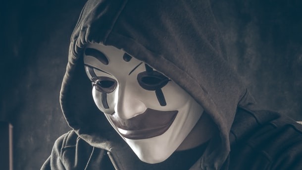 clown in hoody