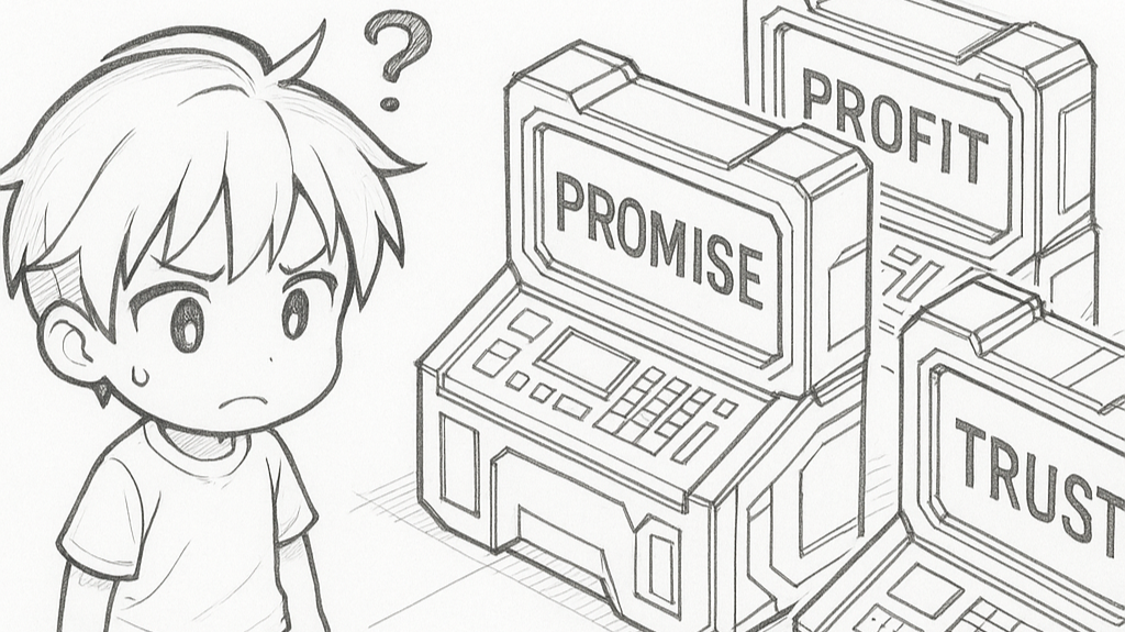 Boy looking at 3 computers