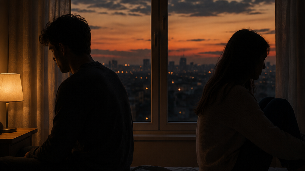 Two people. One silence. A love that couldn't survive itself. 🖤