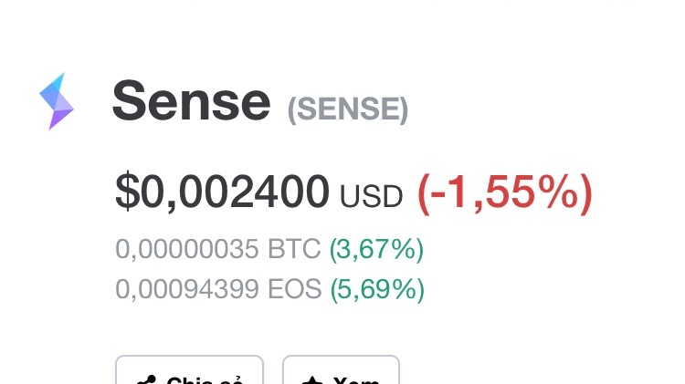 SENSE TOKEN