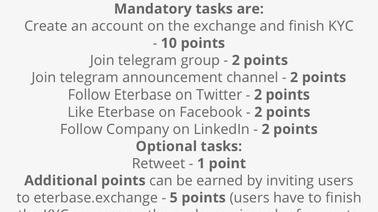 Eterbase exchange airdrop
