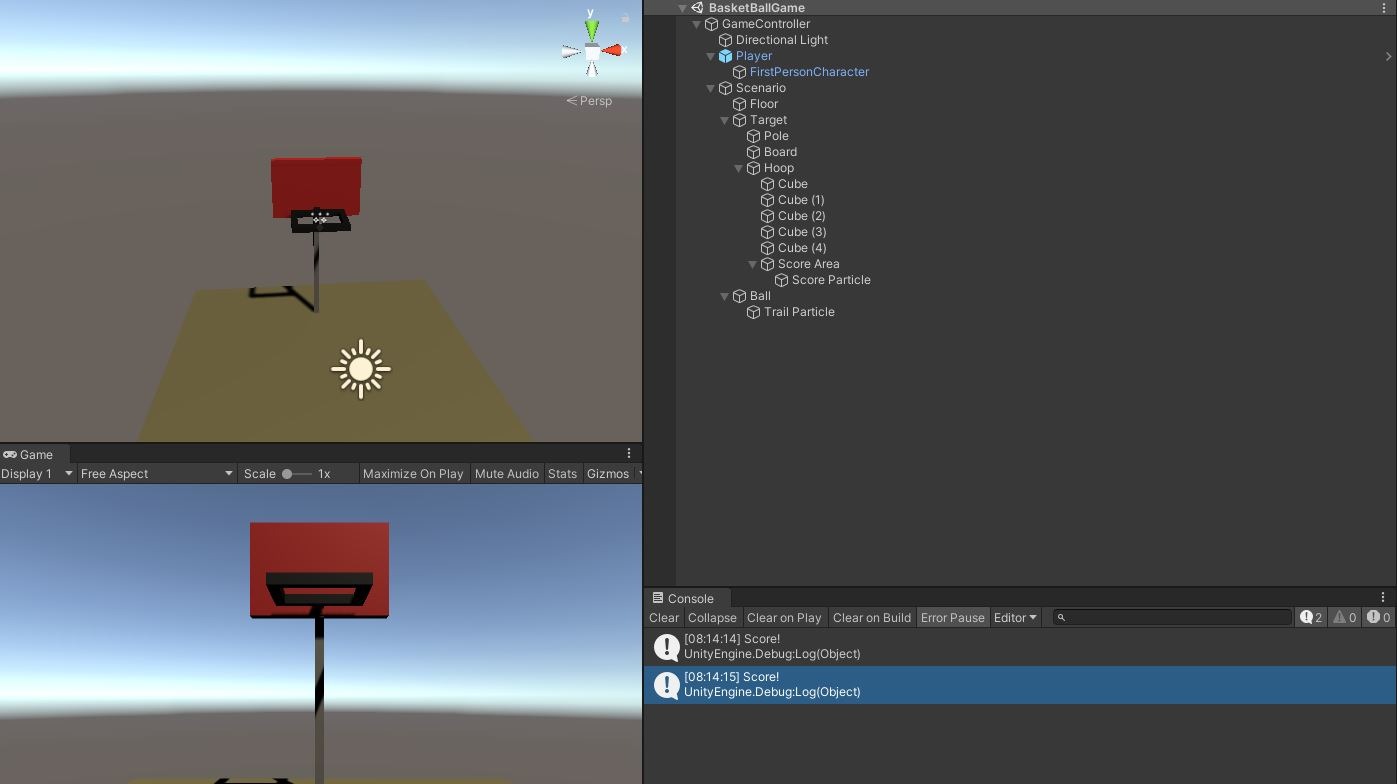 My Basketball Game in Unity