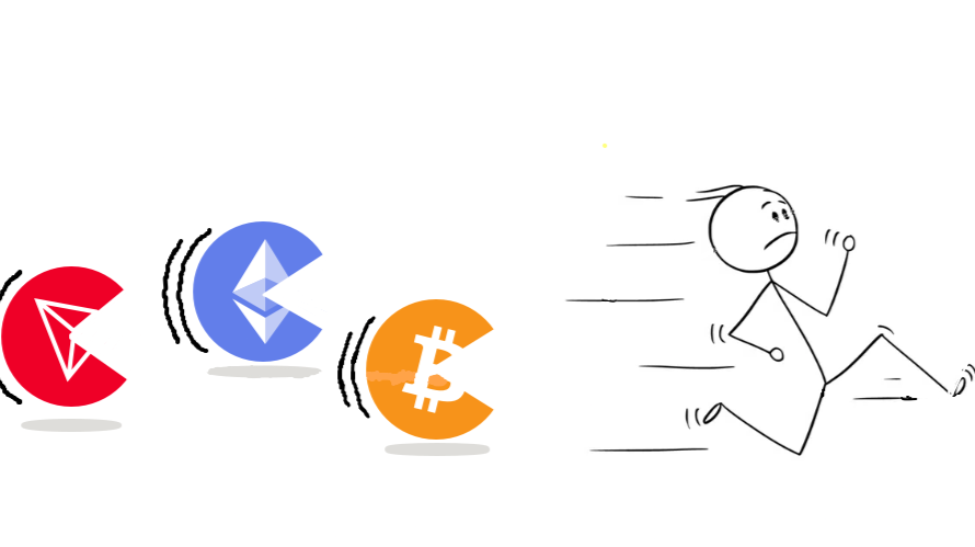 Crypto Chasing Man