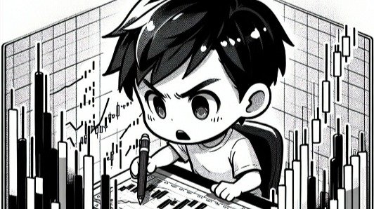 Boy studying crypto charts