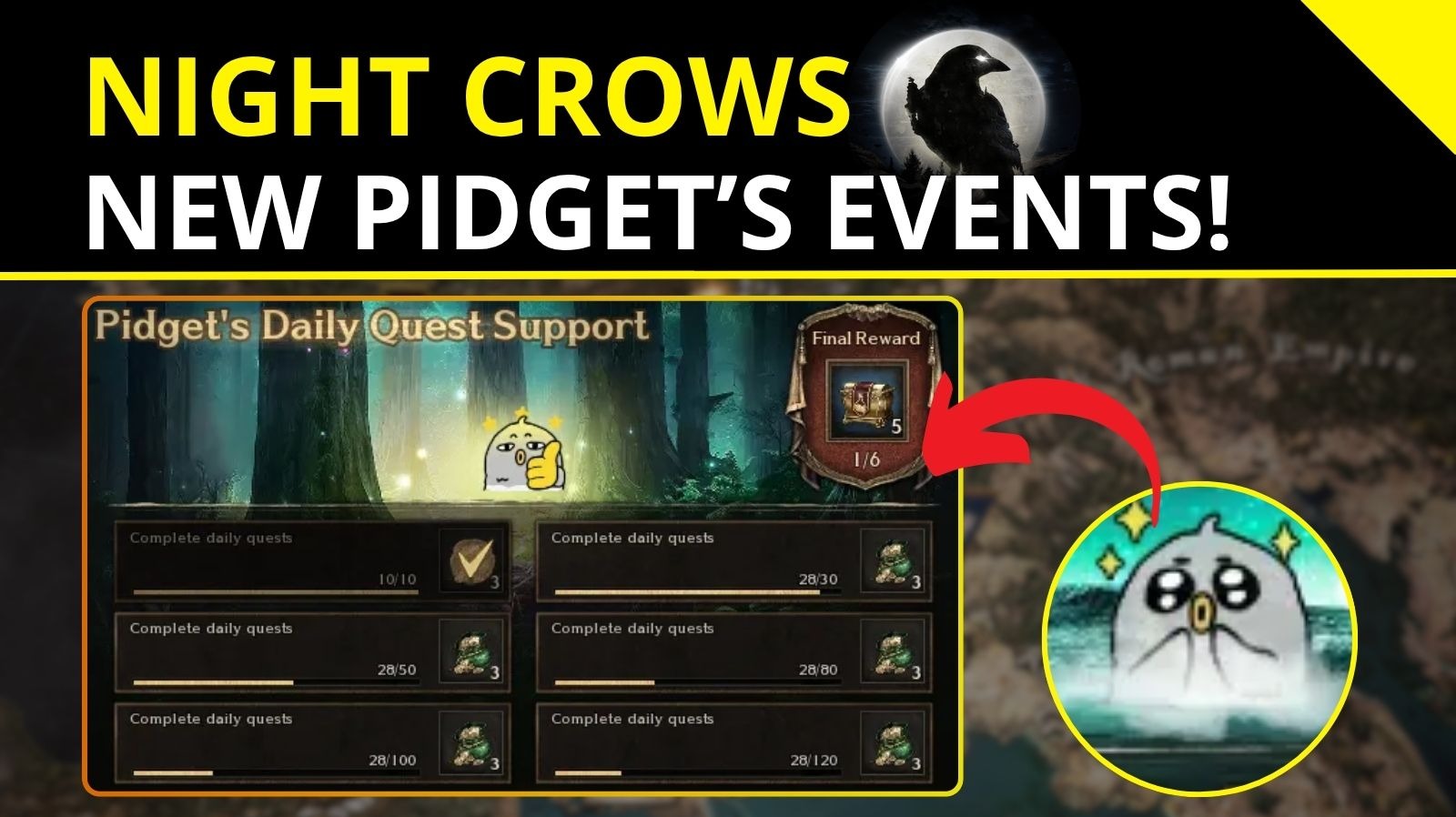 Night Crows New Pidget's Events
