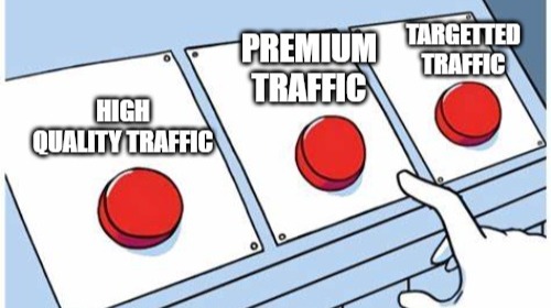 Man Deciding Between Three Buttons Meme