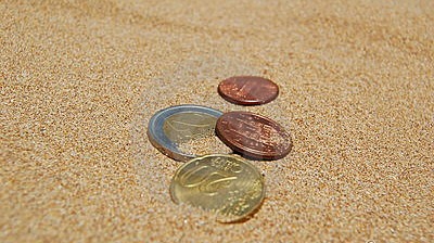 coins bitcoin sand