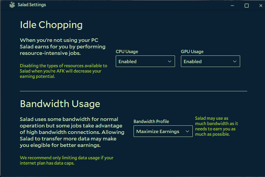 Salad Mining (Is it profitable?)