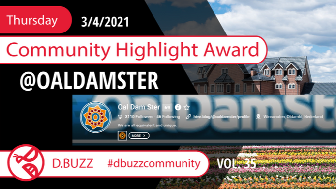 D.Buzz Community Highlight: @oaldamster