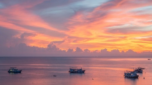 https://www.pexels.com/photo/modern-ships-sailing-in-sea-during-majestic-sundown-3840203/
