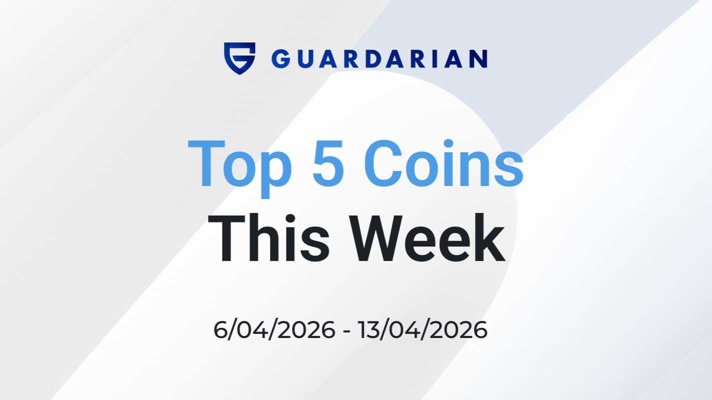 Top 5 coins this week (6.04.26 - 13.04.26) Guardarian