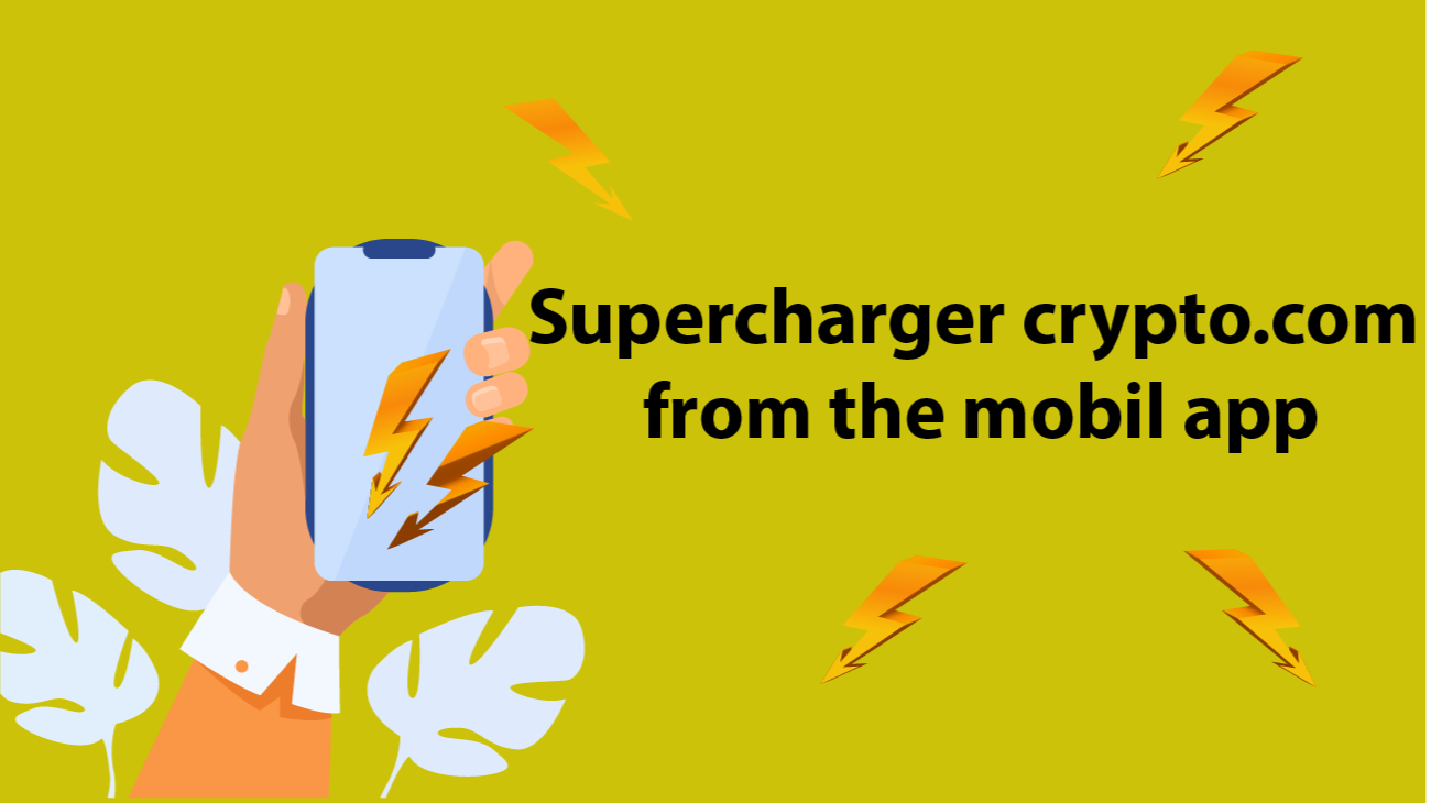 Supercharger crypto.com from the mobil app