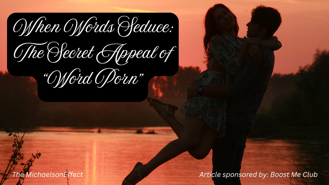 Couple in love at sunset by a lake