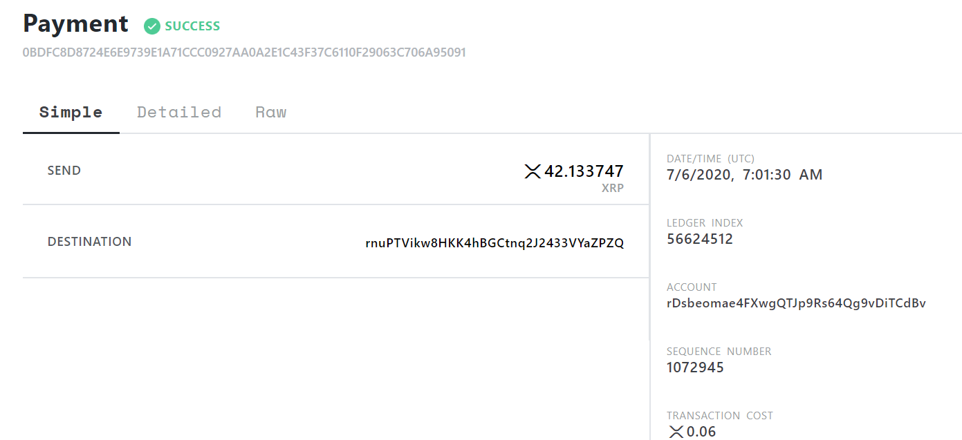 What happens if you can´t enter or the destination tag within a