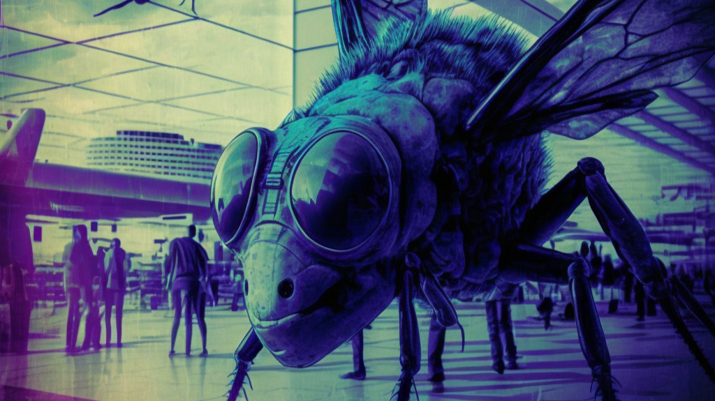 At The Airport | AI Artwork on NFTShowroom &amp; Artstation