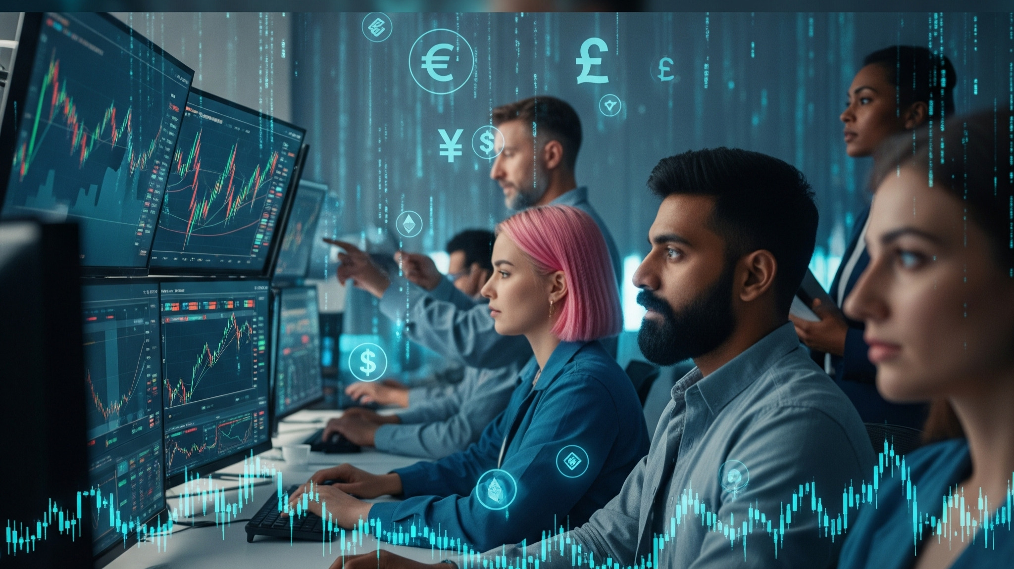 Traders Reading Charts