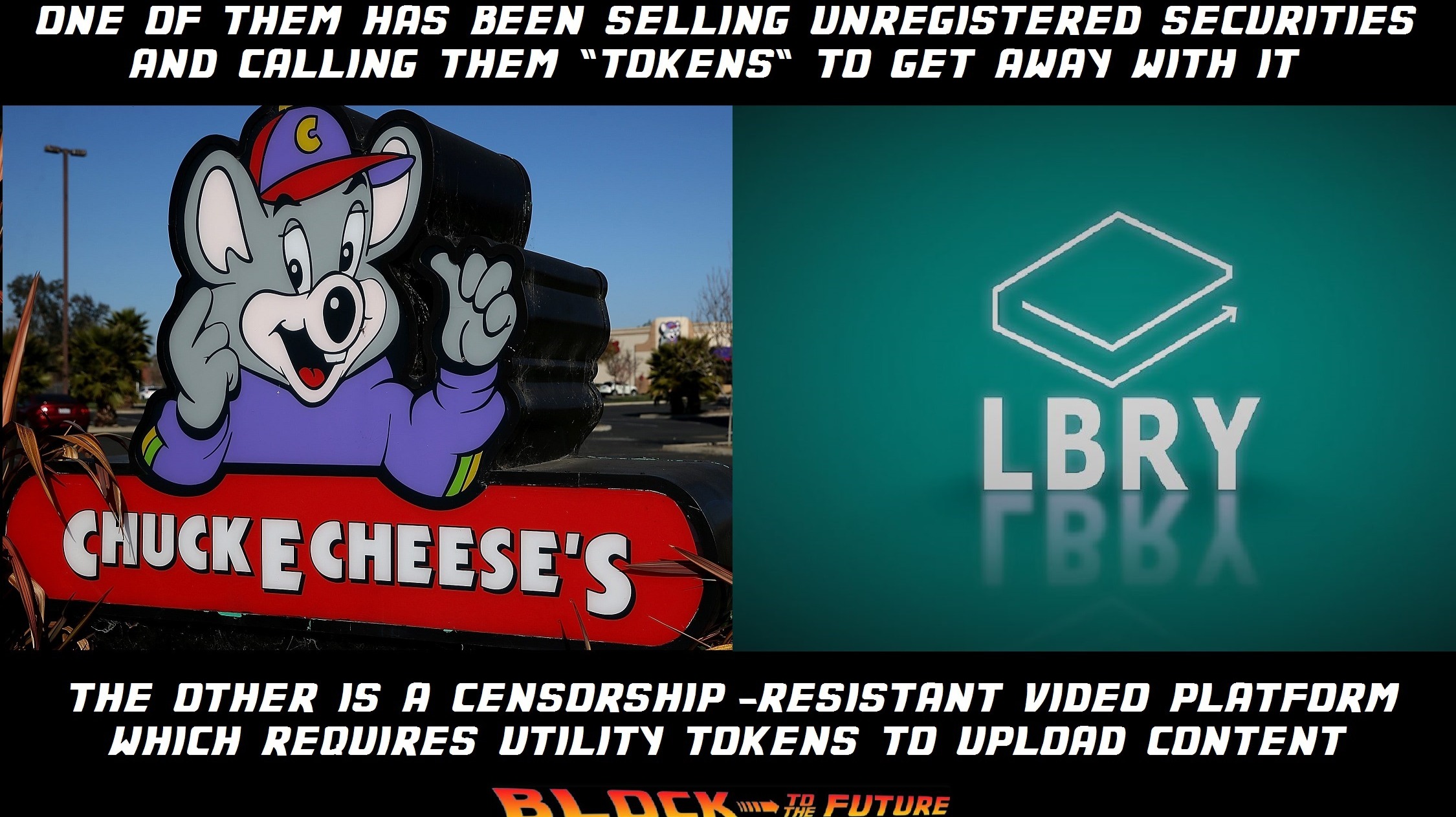 LBRY versus chuck e cheese's