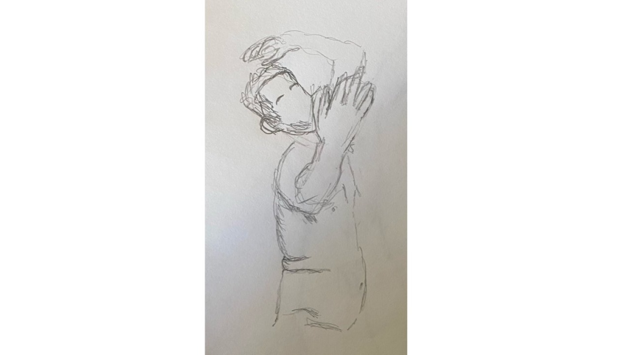 Lalo dramatic gesture - 5 minute timed pencil sketch