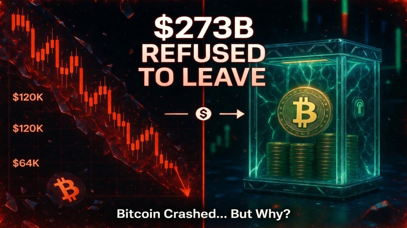 $273B in stablecoin supply refuses to leave as Bitcoin crashes 47% - but it's not buying the dip.