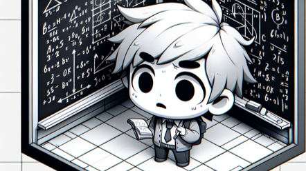 boy studying market