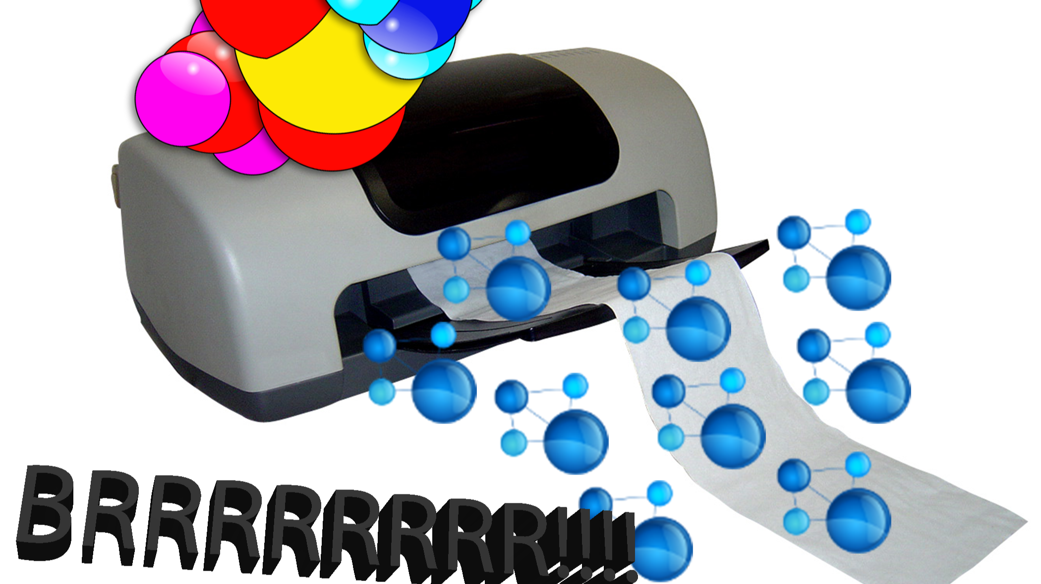 Modified Photo of a Printer - Original Photo by Rafael Tobias https://freeimages.com/