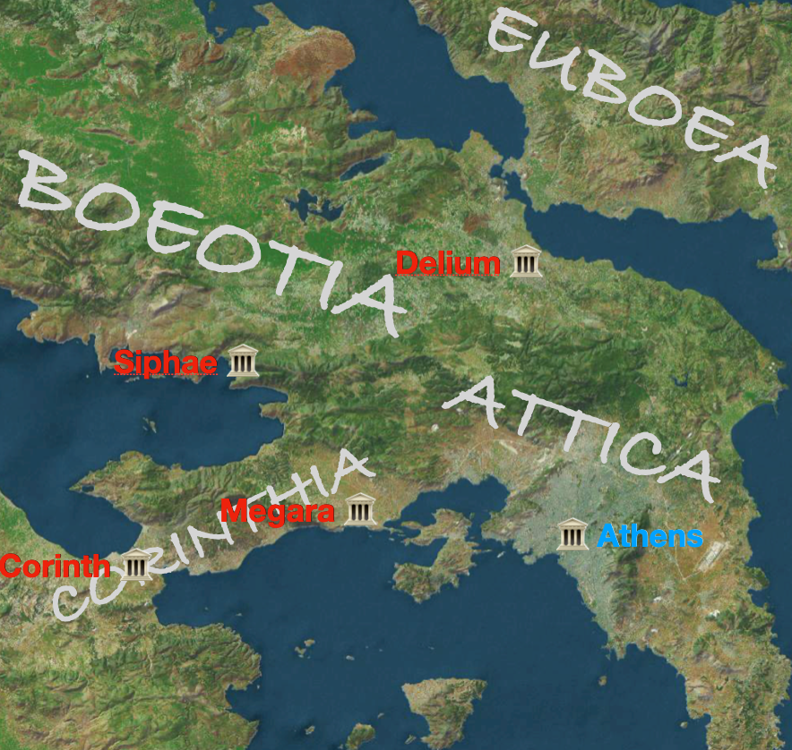 THE BATTLE OF DELIUM, 424 BC Ancient Friendly Fire and Flamethrowers
