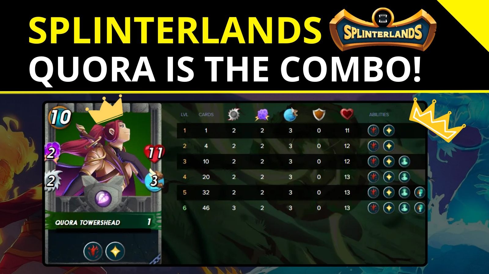 Splinterlands - Quora Towershead is the COMBO!