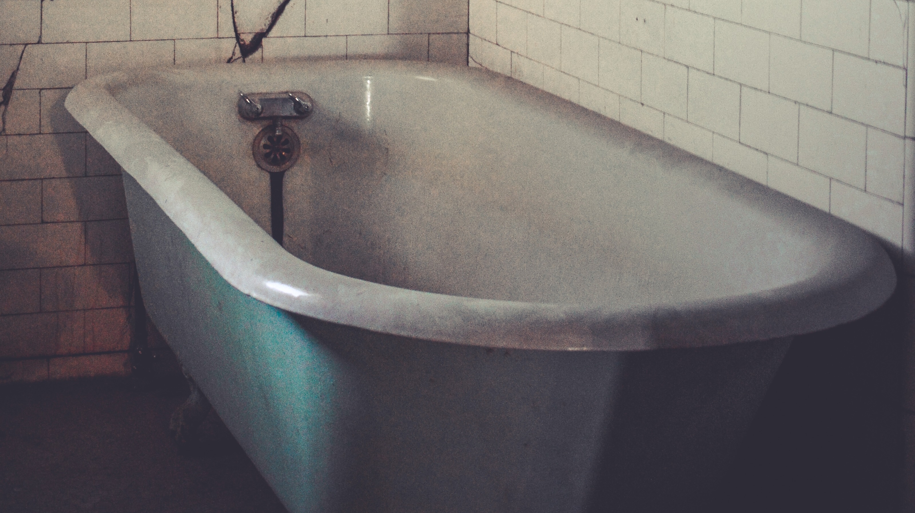 Photo I took of a vintage bathroom in the old Shoshone building in Wallace, Idaho. This is NOT the suicide house.