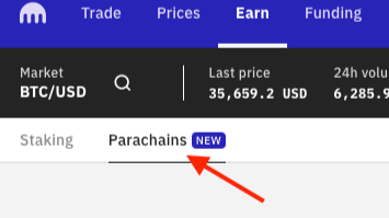 KSM Parachain Auctions auf kraken