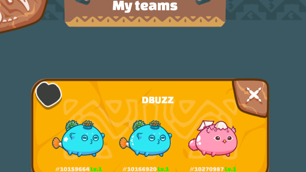 DBUZZ now has an Axie team.