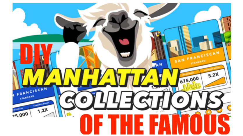 DIY MANHATTAN COLLECTIONS OF THE FAMOUS